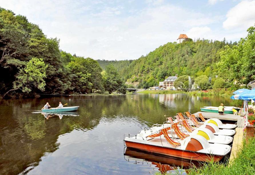 Hotel Am Schlossberg Ziegenrück Exterior foto